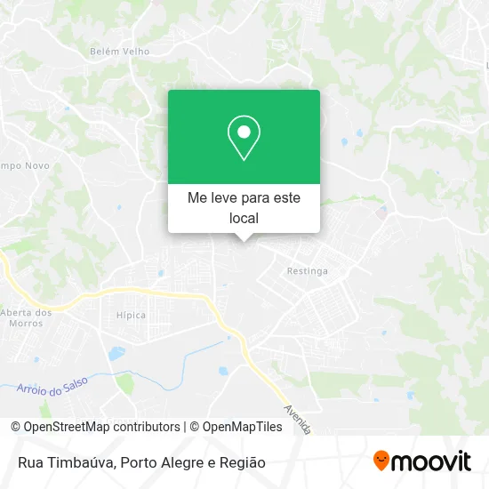 Rua Timbaúva mapa