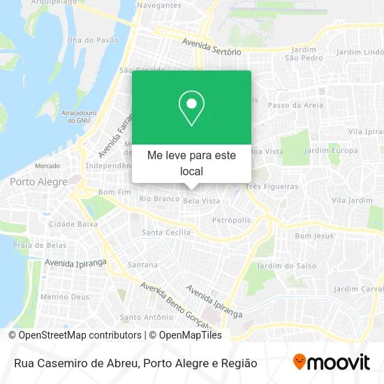 Rua Casemiro de Abreu mapa