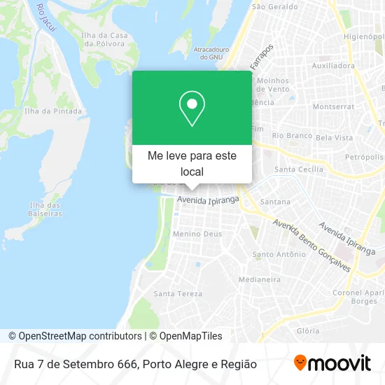 Rua 7 de Setembro 666 mapa