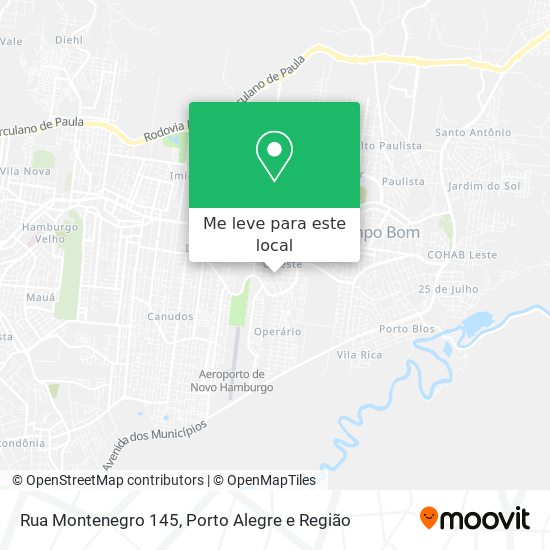 Rua Montenegro 145 mapa