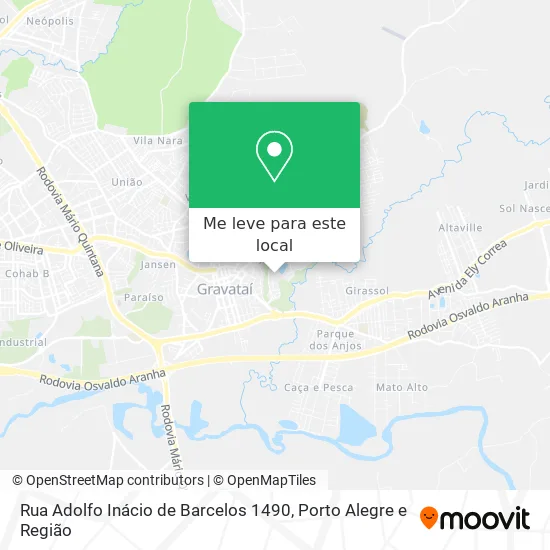 Rua Adolfo Inácio de Barcelos 1490 mapa