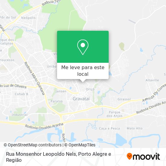 Rua Monsenhor Leopoldo Nels mapa