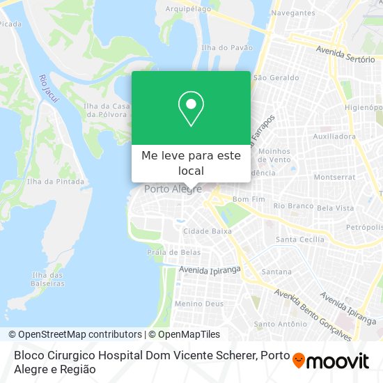 Bloco Cirurgico Hospital Dom Vicente Scherer mapa
