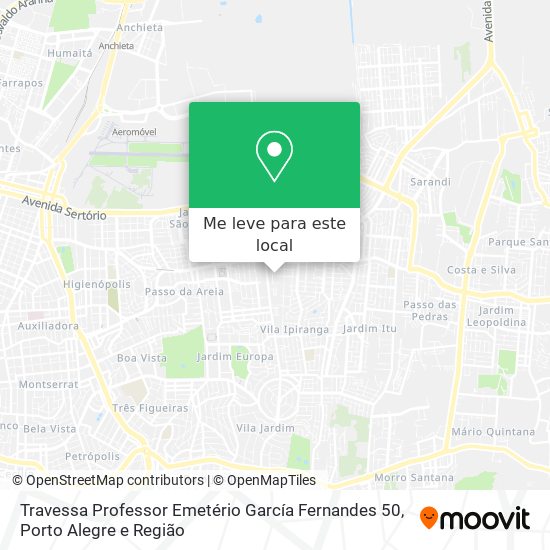 Travessa Professor Emetério García Fernandes 50 mapa