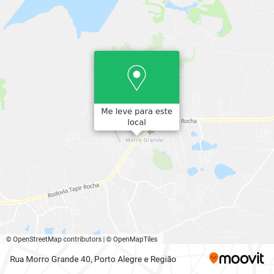 Rua Morro Grande 40 mapa