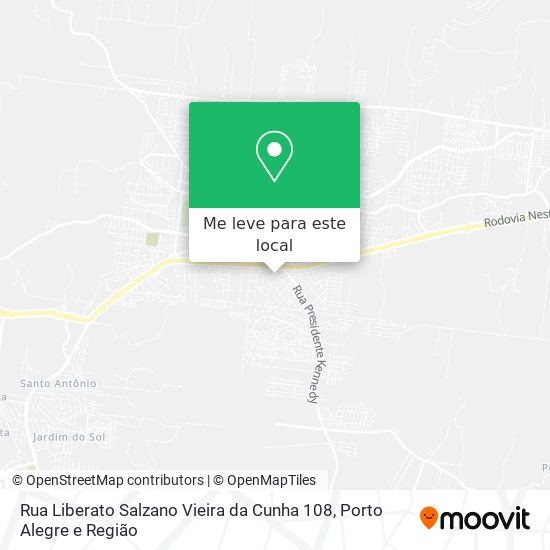 Rua Liberato Salzano Vieira da Cunha 108 mapa