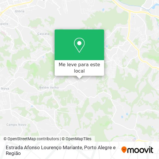 Estrada Afonso Lourenço Mariante mapa