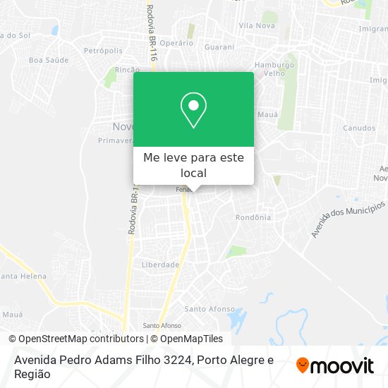 Avenida Pedro Adams Filho 3224 mapa