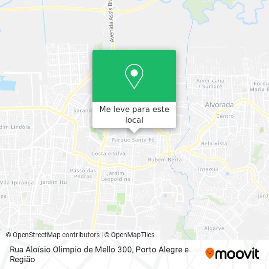Rua Aloísio Olimpio de Mello 300 mapa
