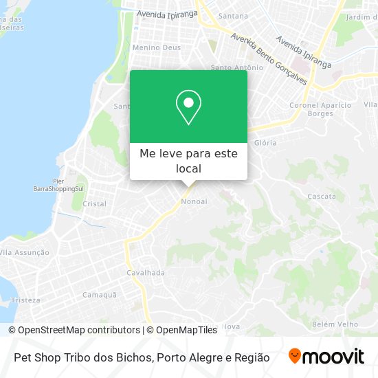 Pet Shop Tribo dos Bichos mapa