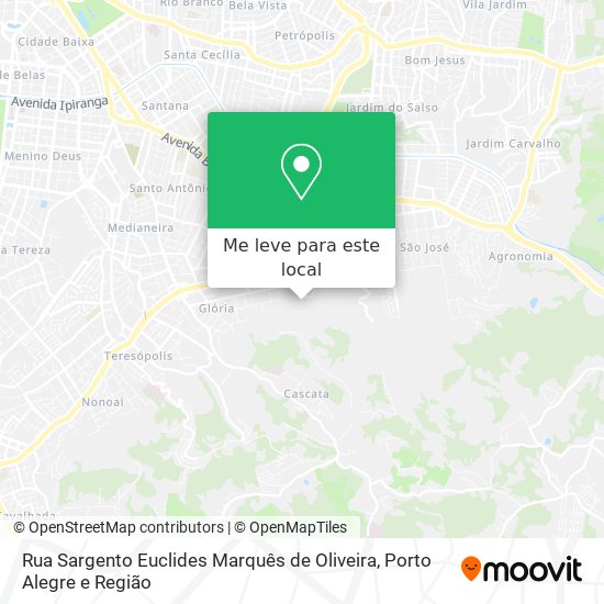 Rua Sargento Euclides Marquês de Oliveira mapa