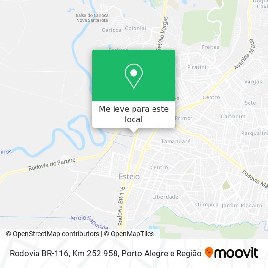Rodovia BR-116, Km 252 958 mapa