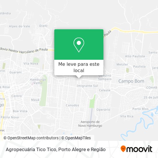Agropecuária Tico Tico mapa
