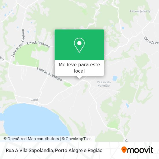 Rua A Vila Sapolândia mapa