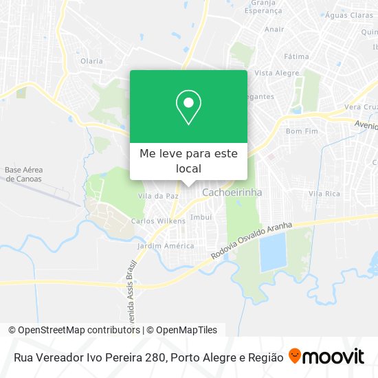 Rua Vereador Ivo Pereira 280 mapa