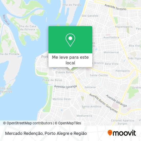 Mercado Redenção mapa