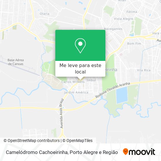 Camelódromo Cachoeirinha mapa