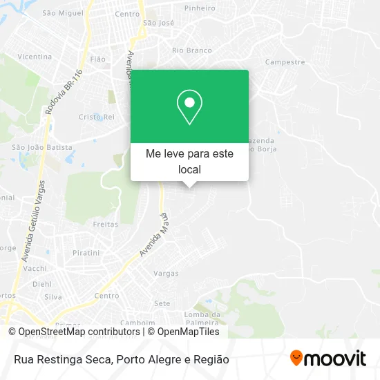 Rua Restinga Seca mapa