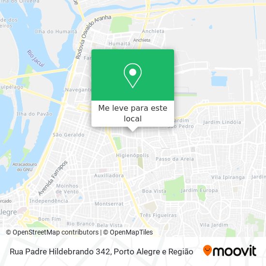 Rua Padre Hildebrando 342 mapa