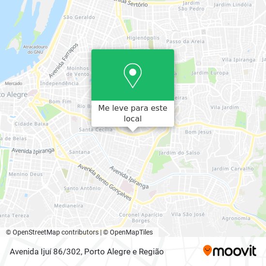 Avenida Ijuí 86/302 mapa