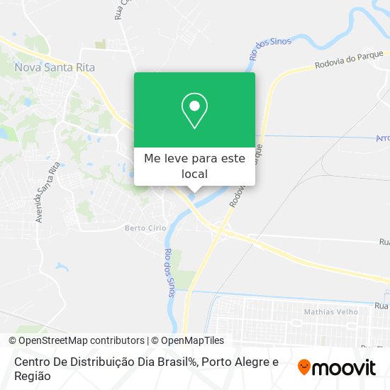 Centro De Distribuição Dia Brasil% mapa