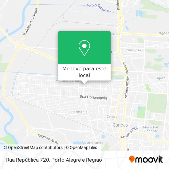Rua República 720 mapa
