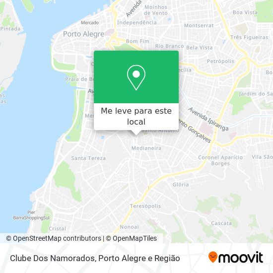 Clube Dos Namorados mapa