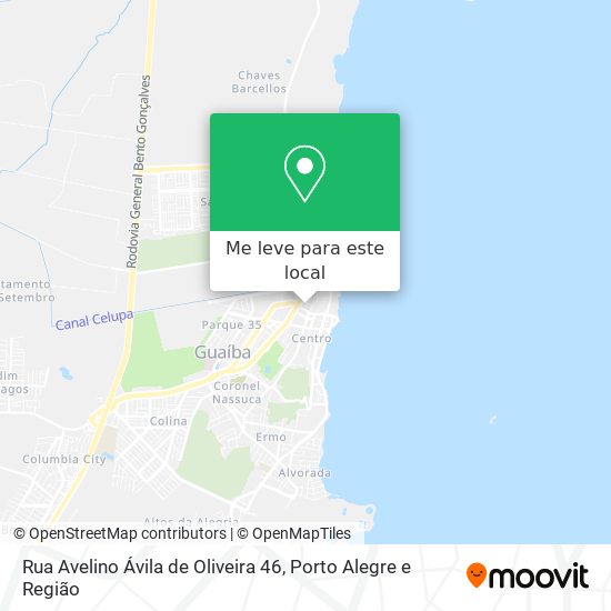 Rua Avelino Ávila de Oliveira 46 mapa