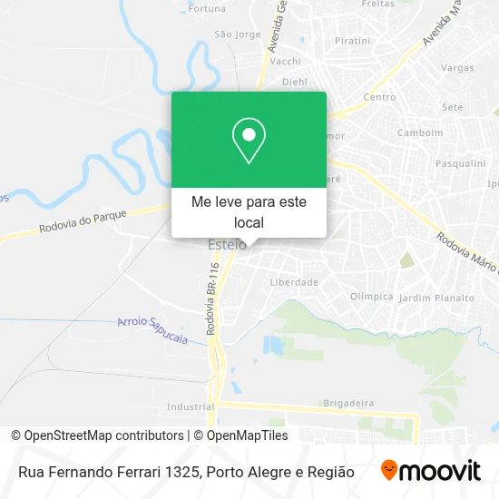 Rua Fernando Ferrari 1325 mapa