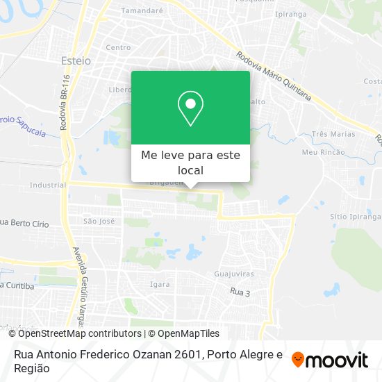 Rua Antonio Frederico Ozanan 2601 mapa