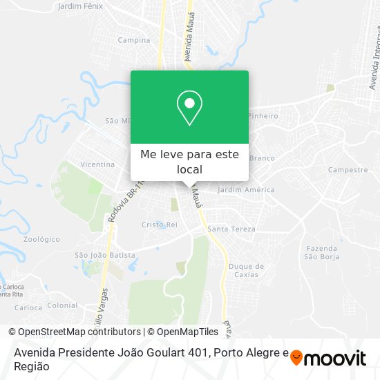 Avenida Presidente João Goulart 401 mapa