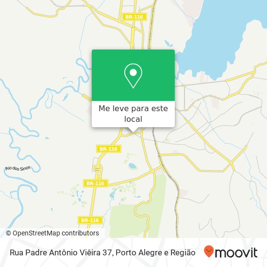Rua Padre Antônio Viêira 37 mapa