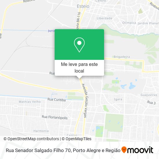 Rua Senador Salgado Filho 70 mapa