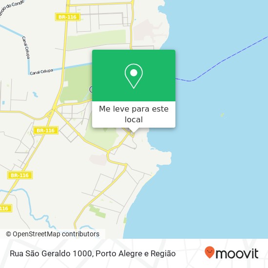 Rua São Geraldo 1000 mapa