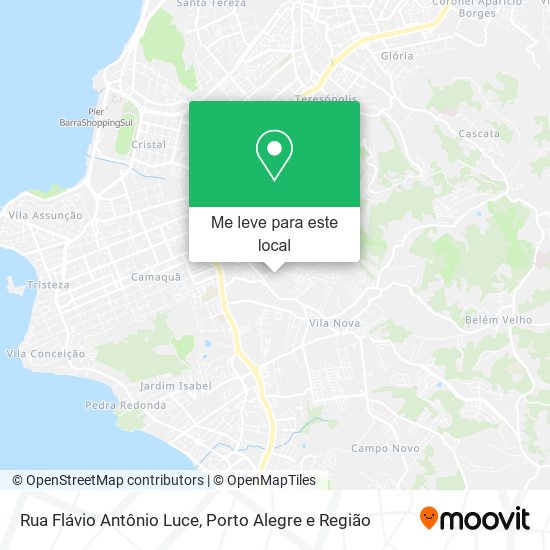 Rua Flávio Antônio Luce mapa