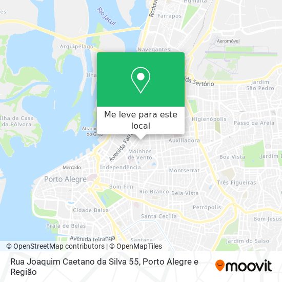 Rua Joaquim Caetano da Silva 55 mapa