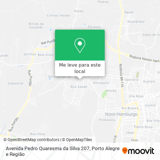 Avenida Pedro Quaresma da Silva 207 mapa