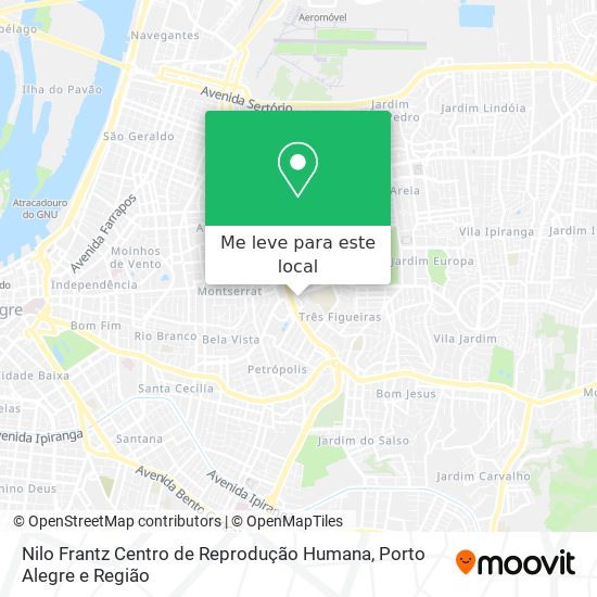 Nilo Frantz Centro de Reprodução Humana mapa