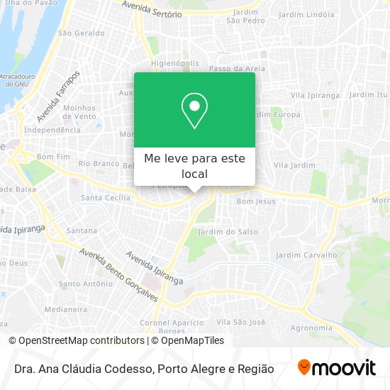 Dra. Ana Cláudia Codesso mapa