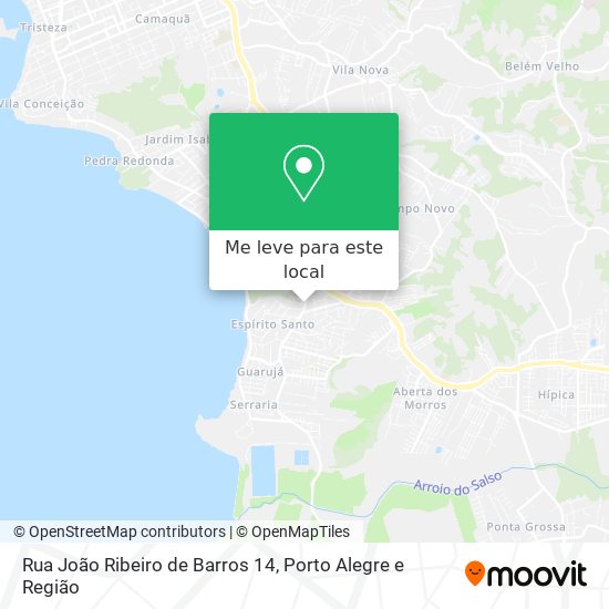 Rua João Ribeiro de Barros 14 mapa