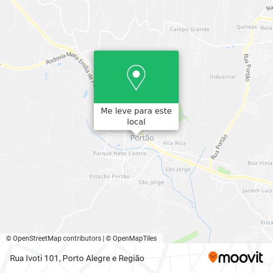 Rua Ivoti 101 mapa