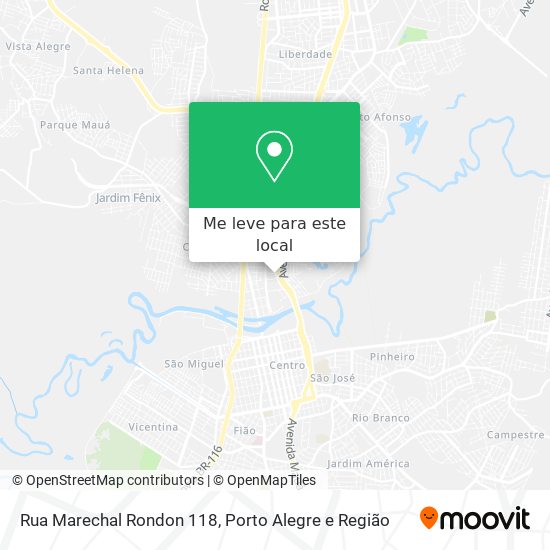 Rua Marechal Rondon 118 mapa