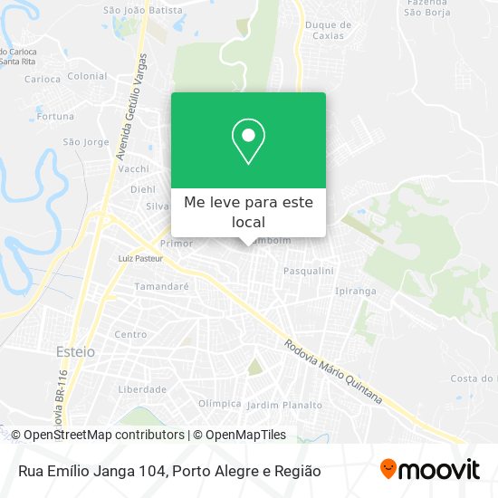 Rua Emílio Janga 104 mapa