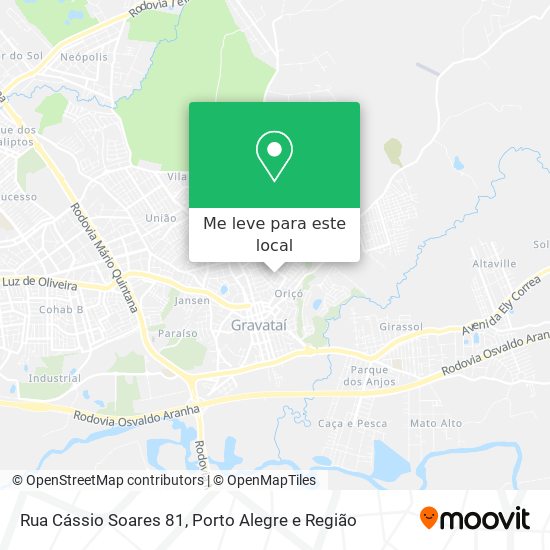 Rua Cássio Soares 81 mapa