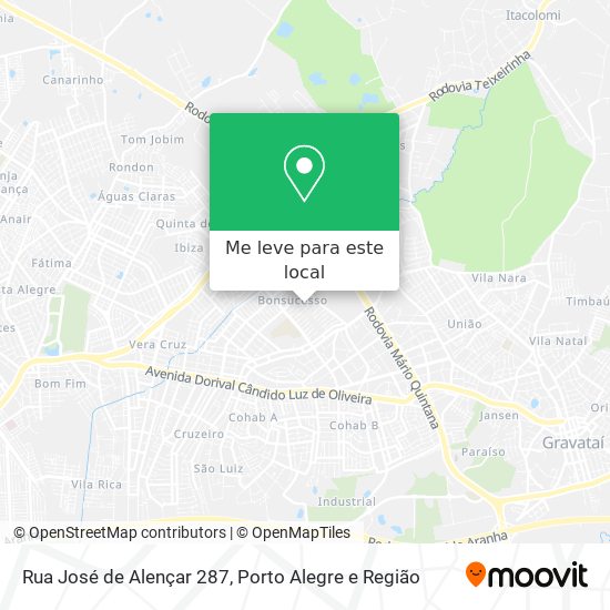 Rua José de Alençar 287 mapa