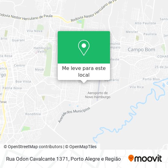 Rua Odon Cavalcante 1371 mapa