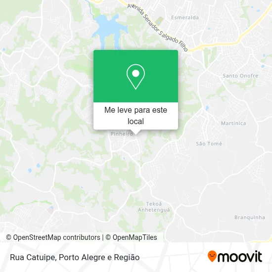 Rua Catuipe mapa