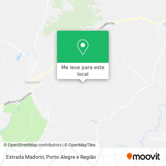 Estrada Madorin mapa