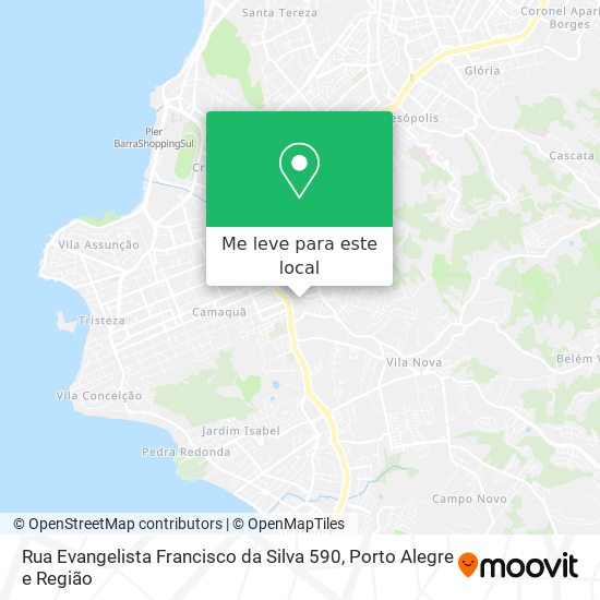 Rua Evangelista Francisco da Silva 590 mapa