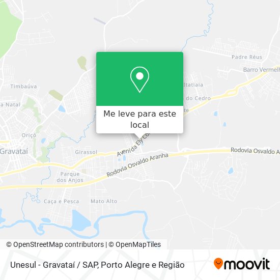 Unesul - Gravataí / SAP mapa